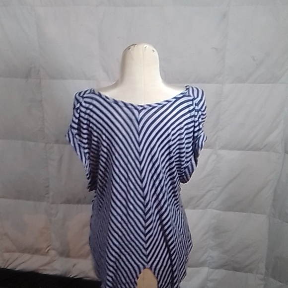 Beautiful blue and white striped blouse by We The Free - Picture 3 of 4